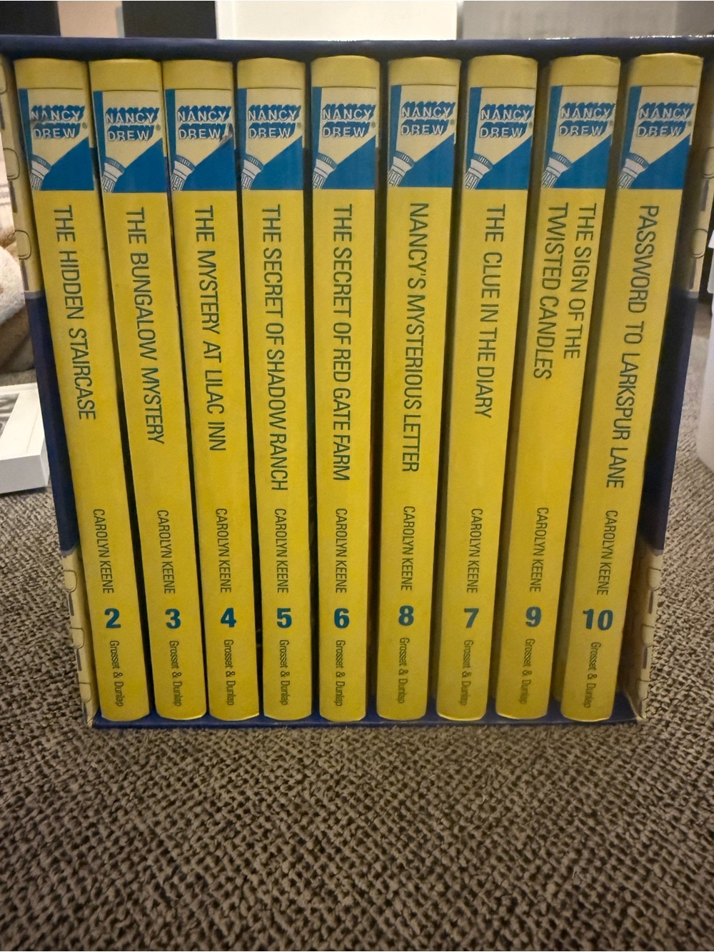 Nancy Drew Mystery Stories Collection Books 2-10 by Grosset & Dunlap